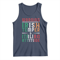 Funny Irish Temper Italian Attitude Tank Top