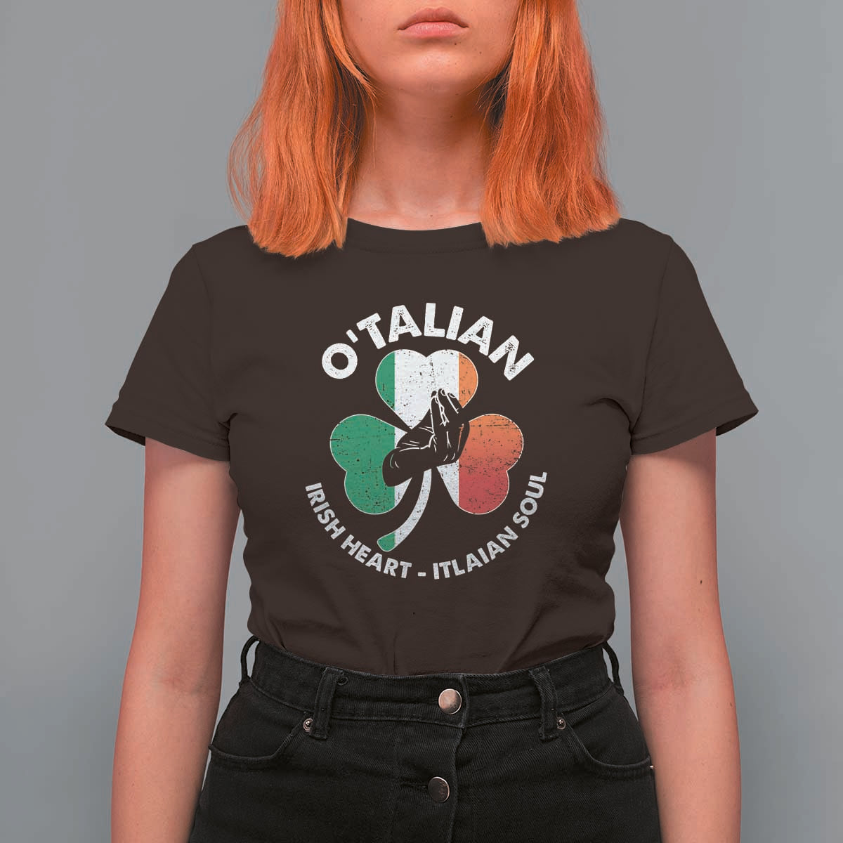 Italian Irish O'talian St. Patrick's Day T Shirt For Women