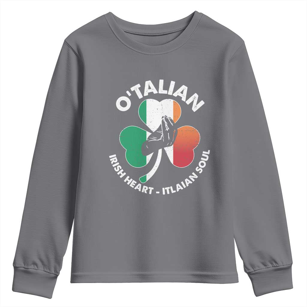 Italian Irish O'talian St. Patrick's Day Youth Sweatshirt