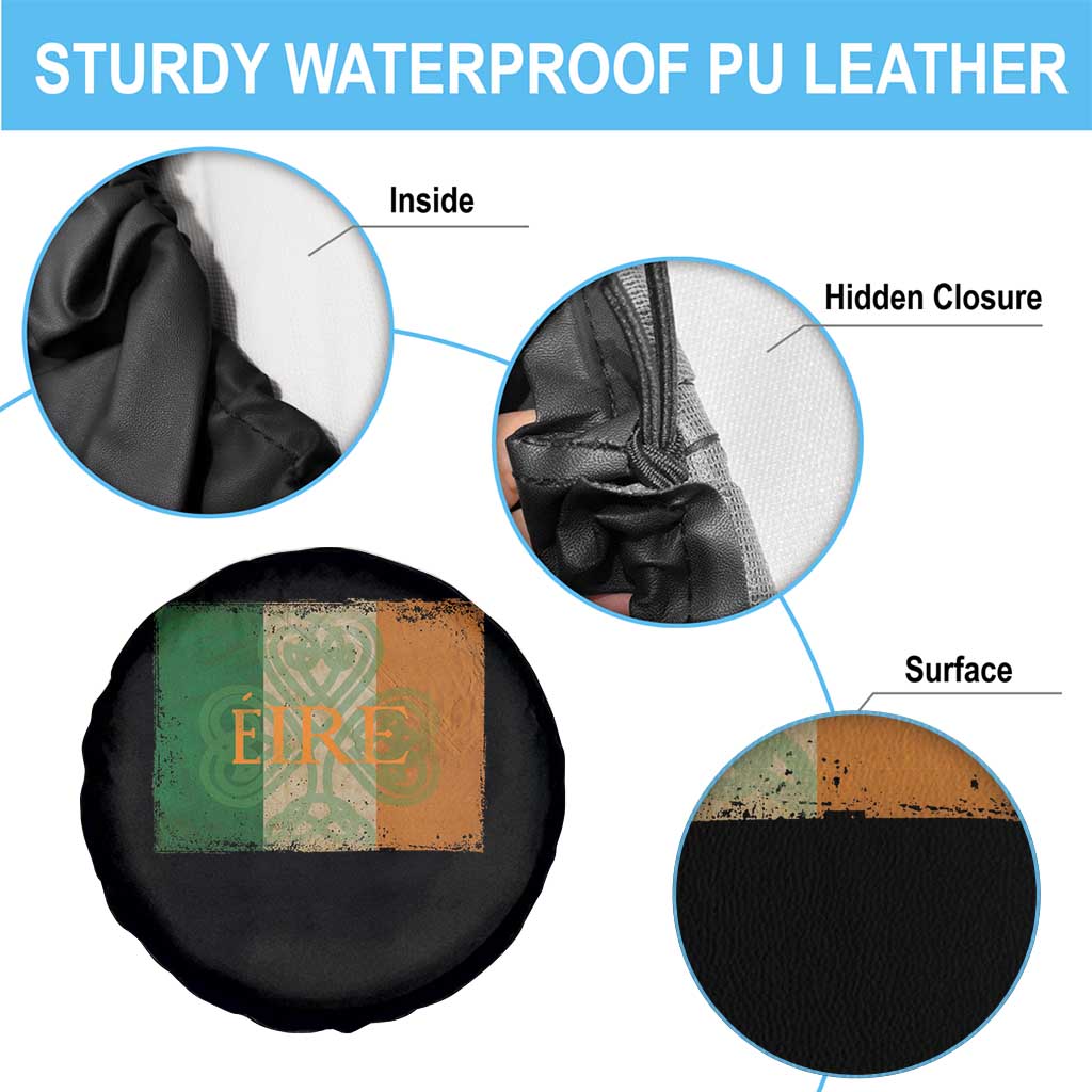 Eire Irish Pride Spare Tire Cover Celtic Shamrock Ireland Flag