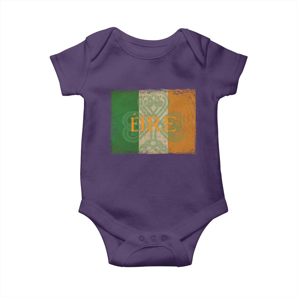 Eire Irish Pride Baby Onesie Celtic Shamrock Ireland Flag