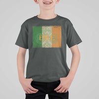 Eire Irish Pride T Shirt For Kid Celtic Shamrock Ireland Flag