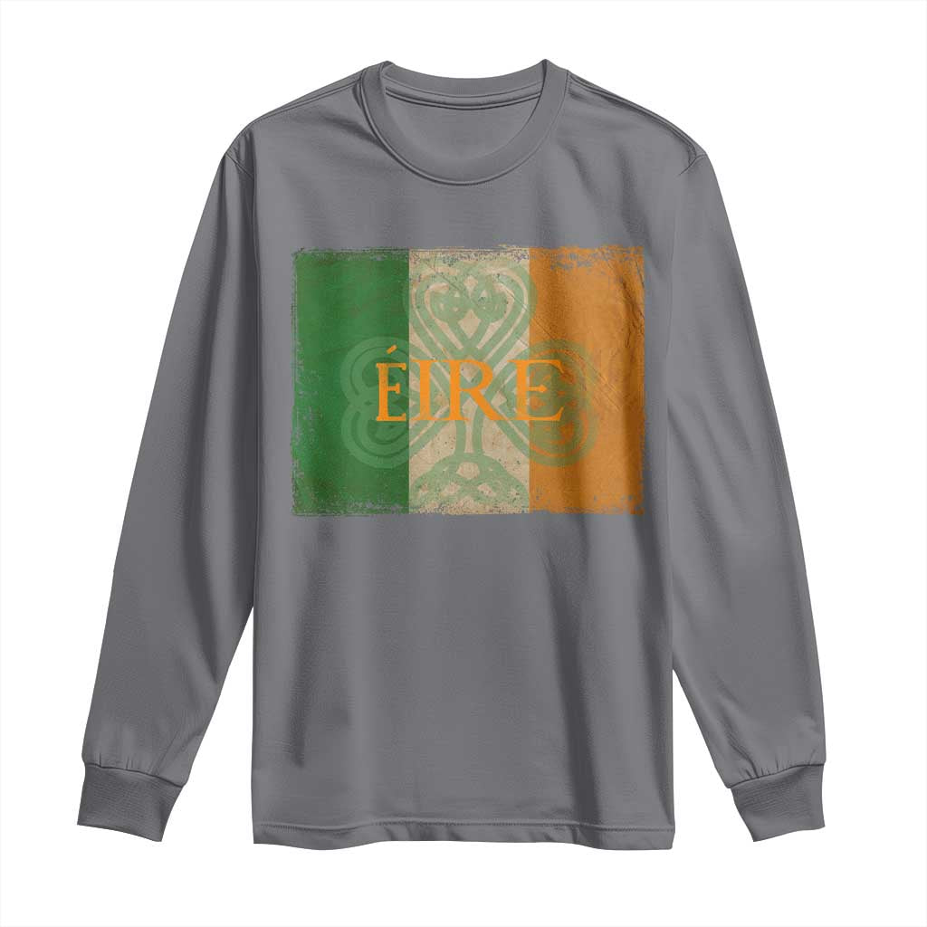 Eire Irish Pride Long Sleeve Shirt Celtic Shamrock Ireland Flag