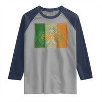 Eire Irish Pride Raglan Shirt Celtic Shamrock Ireland Flag