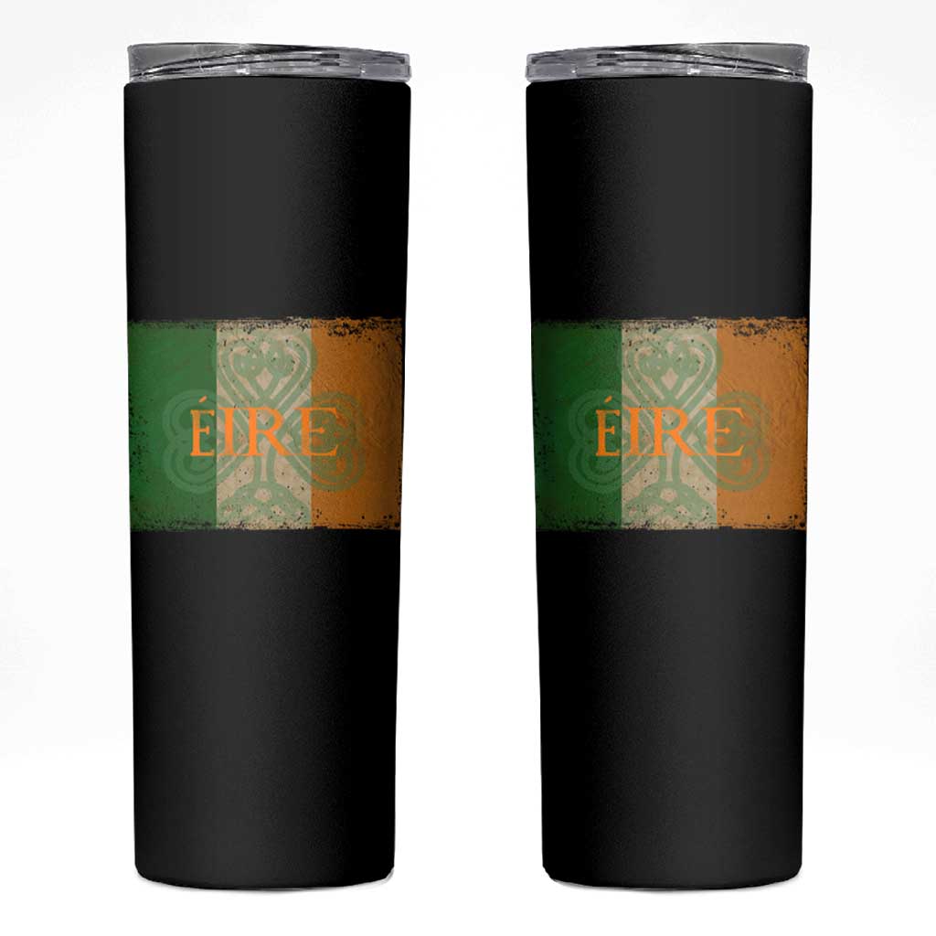 Eire Irish Pride Skinny Tumbler Celtic Shamrock Ireland Flag