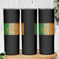 Eire Irish Pride Skinny Tumbler Celtic Shamrock Ireland Flag