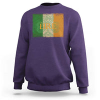 Eire Irish Pride Sweatshirt Celtic Shamrock Ireland Flag