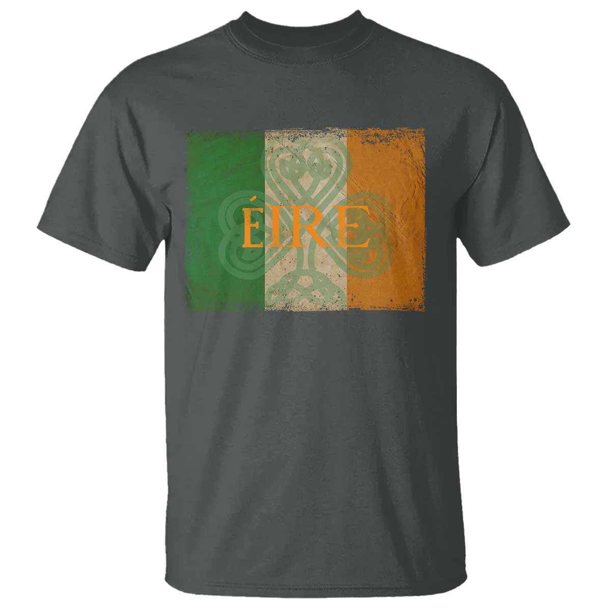 Eire Irish Pride T Shirt Celtic Shamrock Ireland Flag