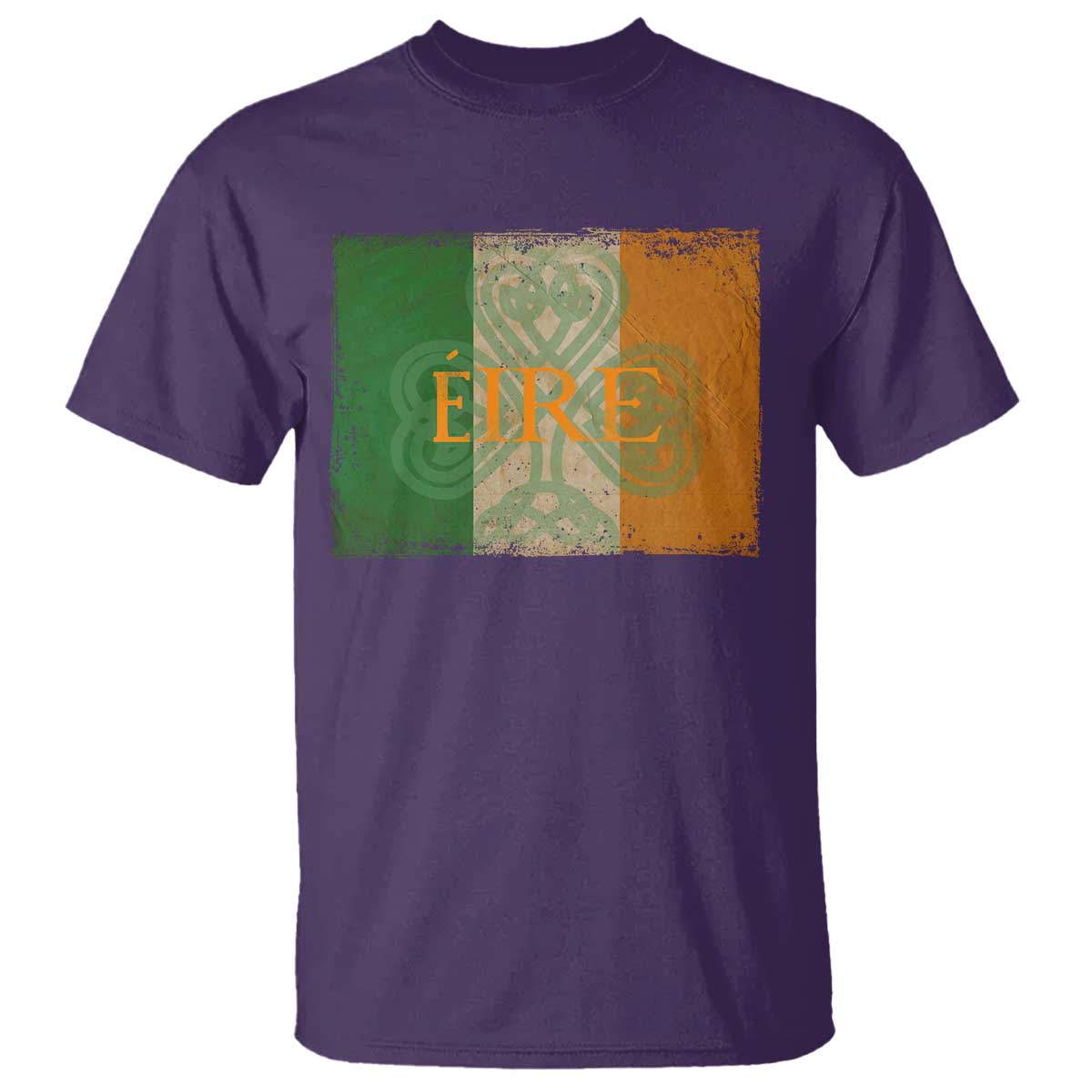 Eire Irish Pride T Shirt Celtic Shamrock Ireland Flag