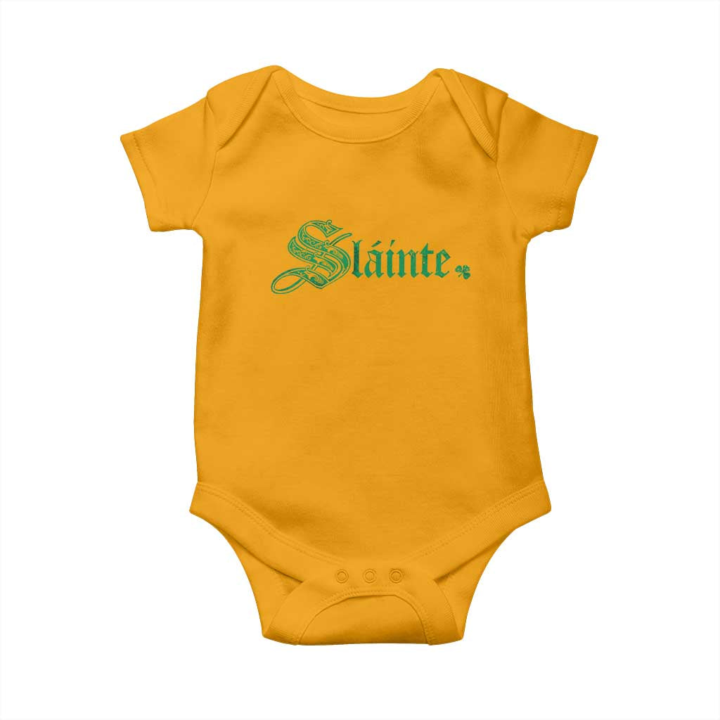 Irish Baby Onesie Slainte Cheers Good Health Ireland