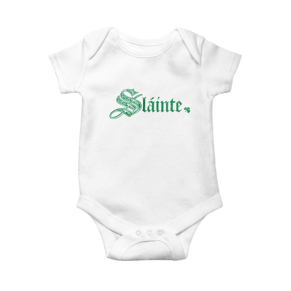 Irish Baby Onesie Slainte Cheers Good Health Ireland