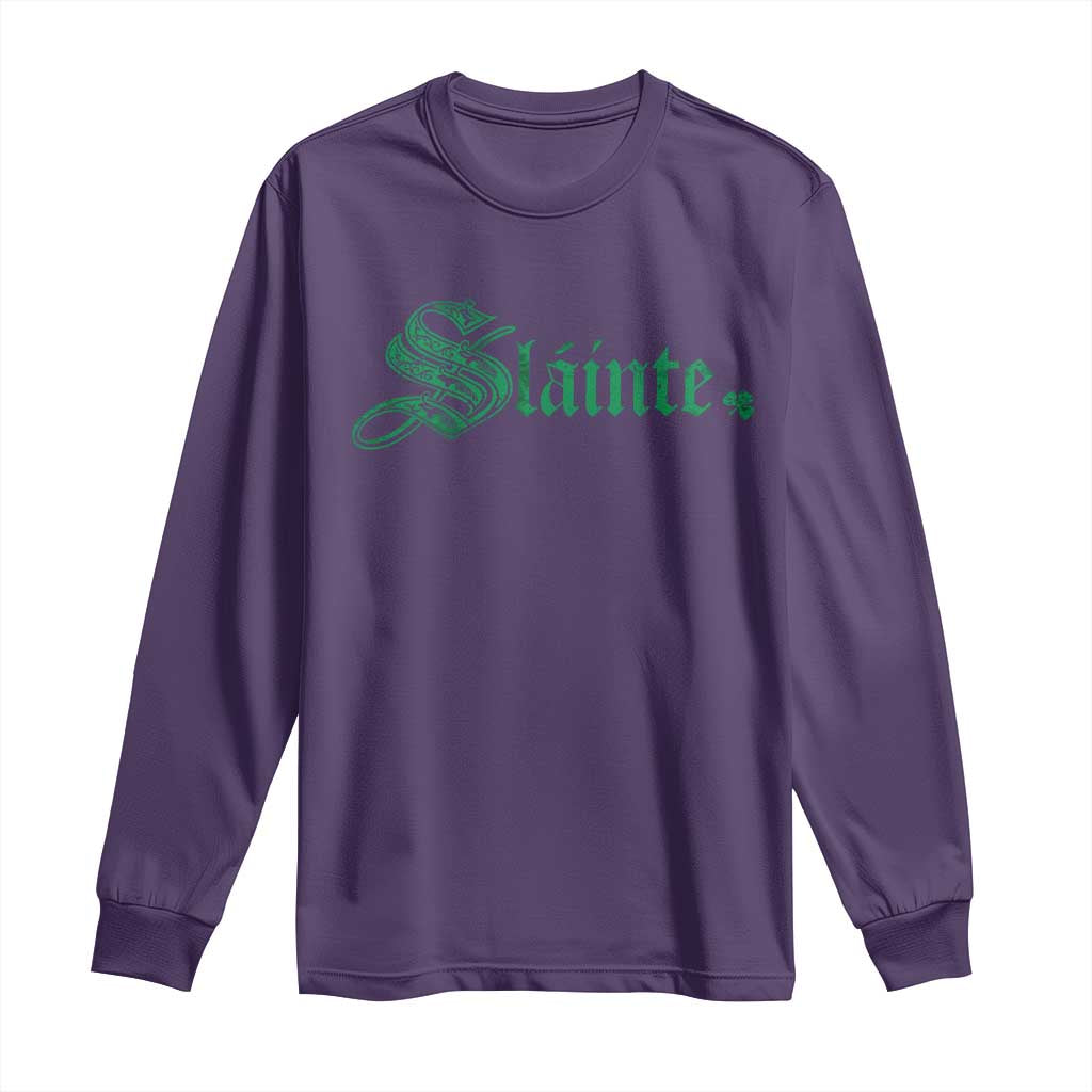 Irish Long Sleeve Shirt Slainte Cheers Good Health Ireland