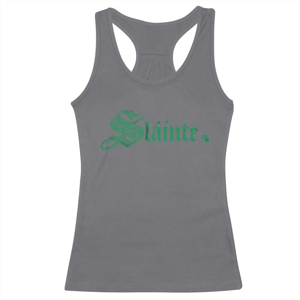 Irish Racerback Tank Top Slainte Cheers Good Health Ireland