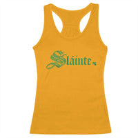 Irish Racerback Tank Top Slainte Cheers Good Health Ireland