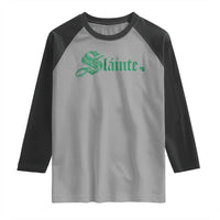 Irish Raglan Shirt Slainte Cheers Good Health Ireland