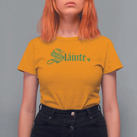 Irish T Shirt For Women Slainte Cheers Good Health Ireland