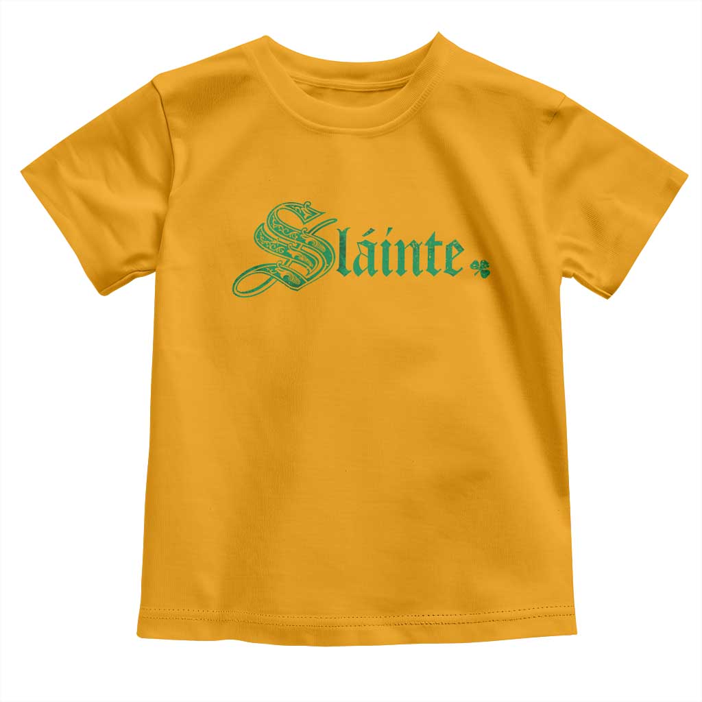 Irish Toddler T Shirt Slainte Cheers Good Health Ireland