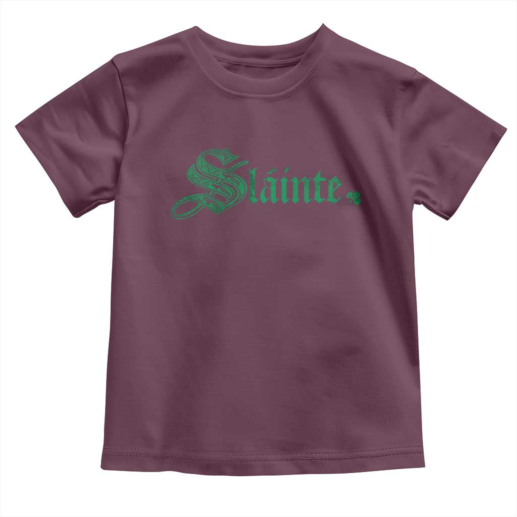 Irish Toddler T Shirt Slainte Cheers Good Health Ireland