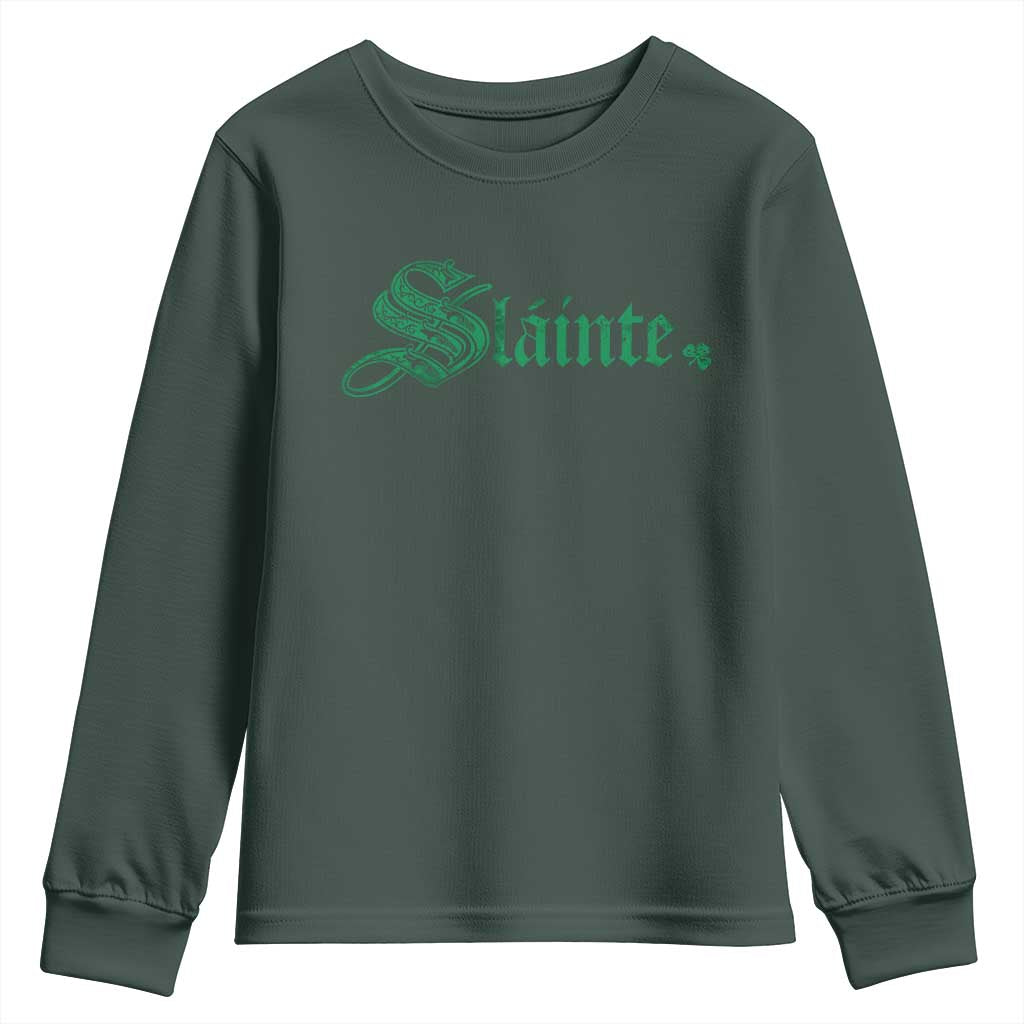 Irish Youth Sweatshirt Slainte Cheers Good Health Ireland