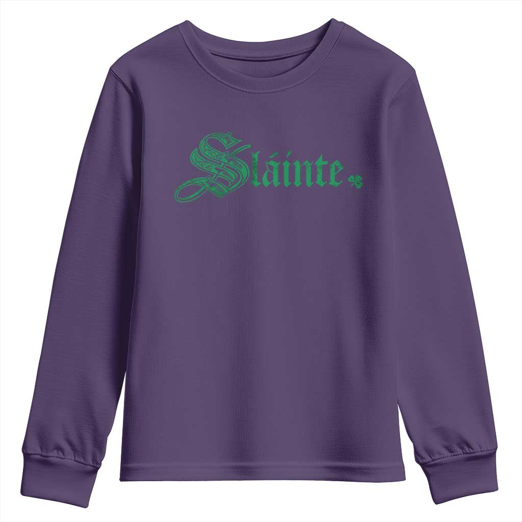 Irish Youth Sweatshirt Slainte Cheers Good Health Ireland