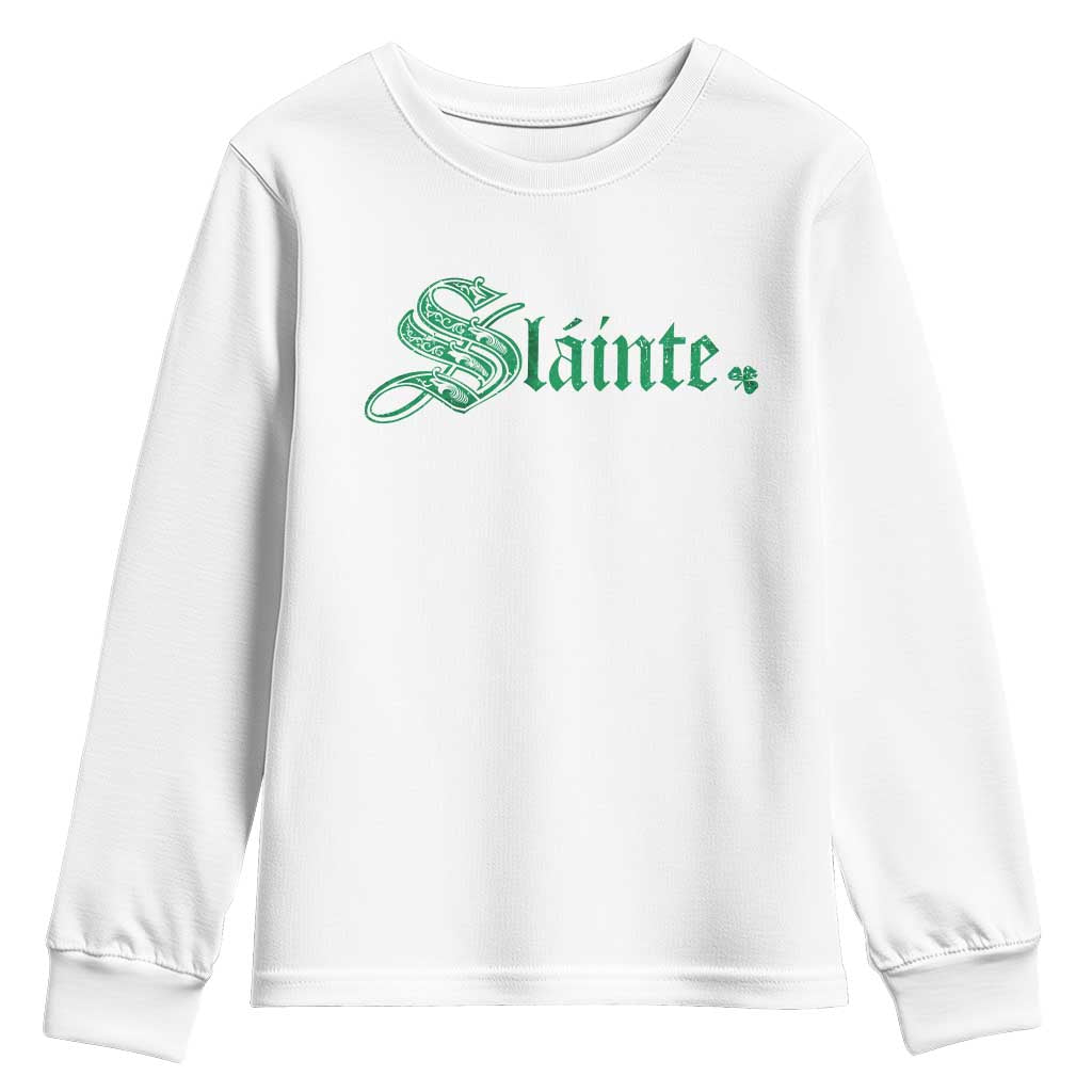 Irish Youth Sweatshirt Slainte Cheers Good Health Ireland