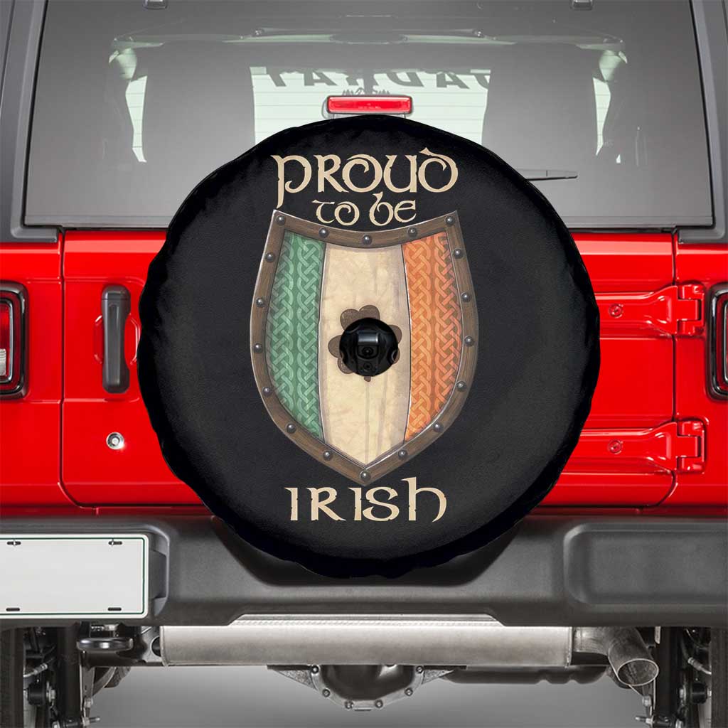 Proud To Be Irish Spare Tire Cover Celtic Shamrock Ireland Flag