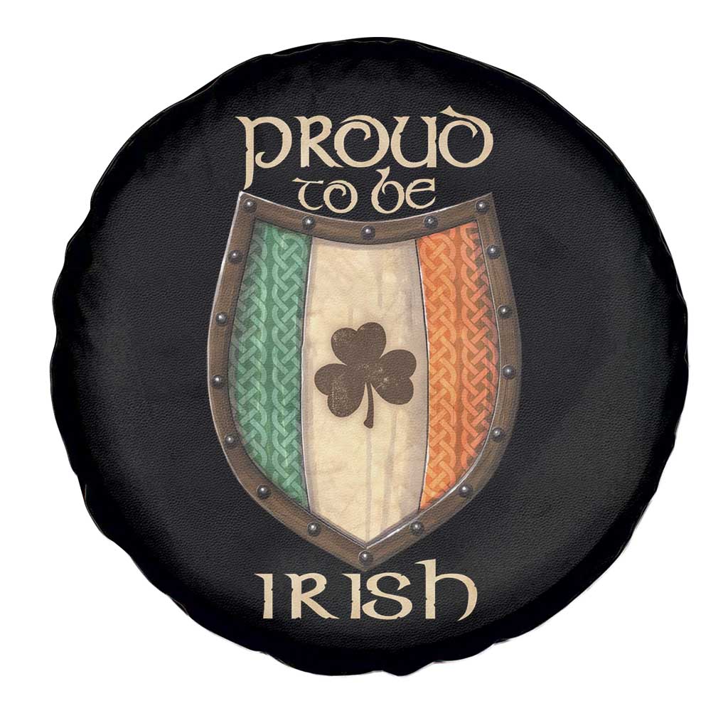 Proud To Be Irish Spare Tire Cover Celtic Shamrock Ireland Flag