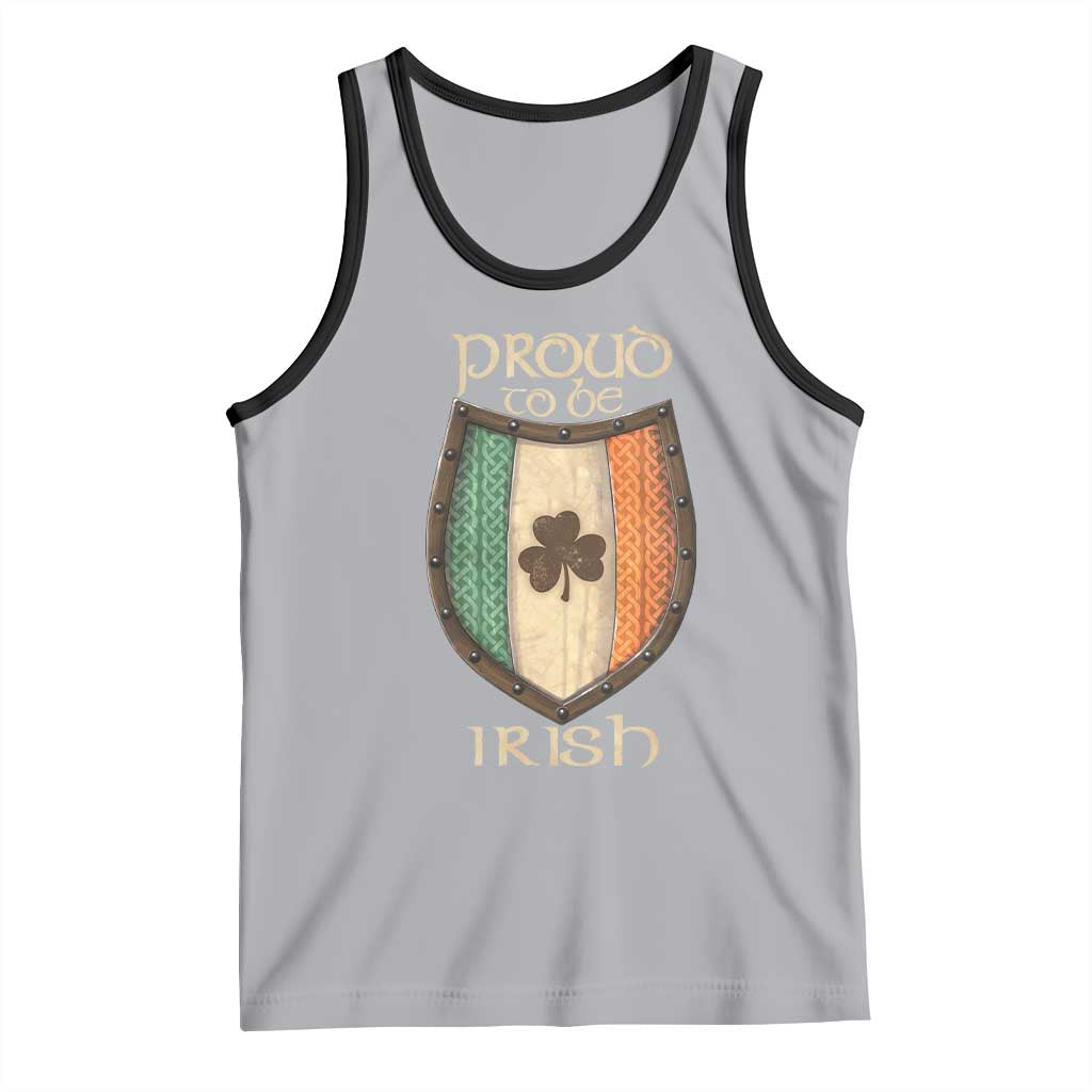 Proud To Be Irish Tank Top Celtic Shamrock Ireland Flag