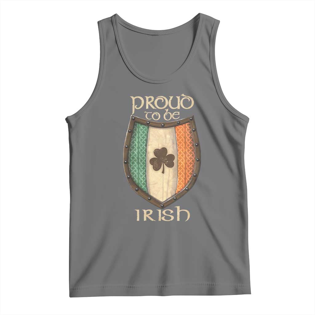 Proud To Be Irish Tank Top Celtic Shamrock Ireland Flag