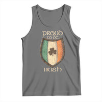 Proud To Be Irish Tank Top Celtic Shamrock Ireland Flag