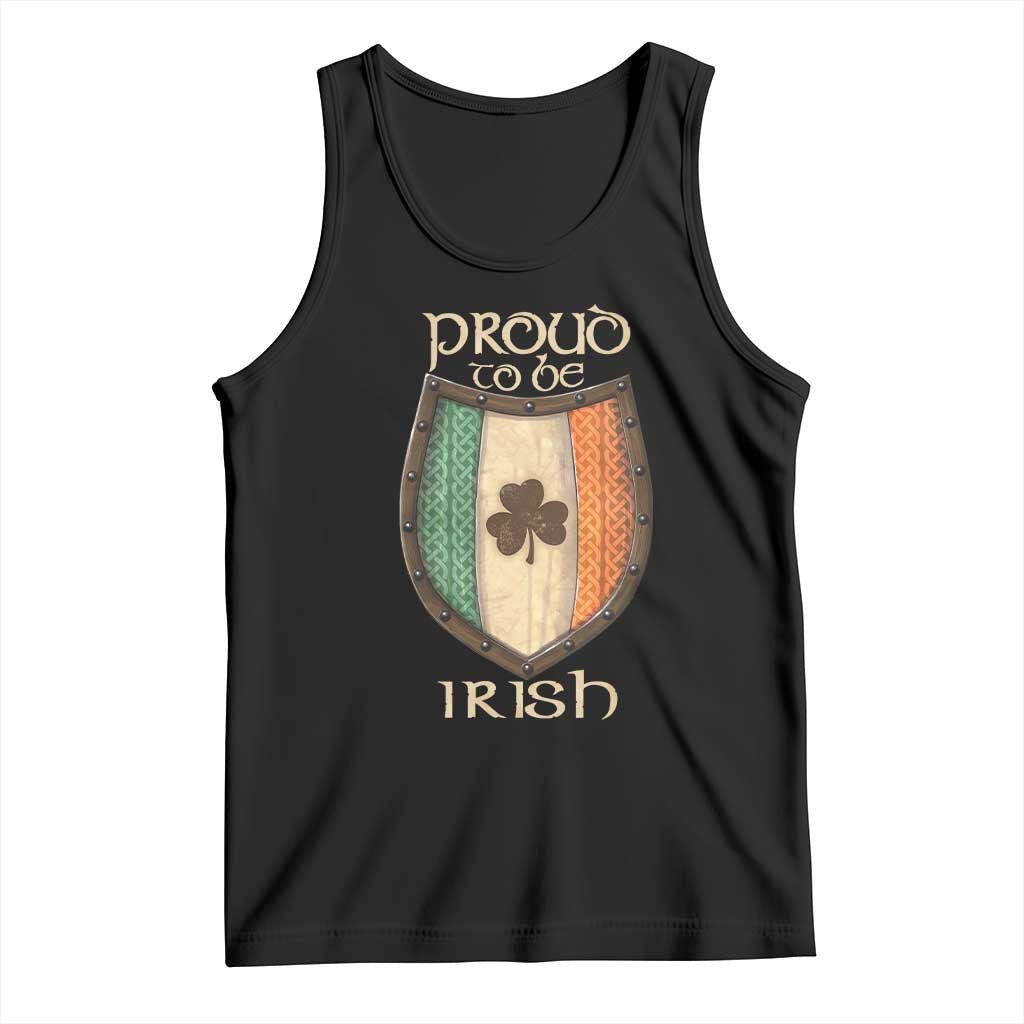 Proud To Be Irish Tank Top Celtic Shamrock Ireland Flag