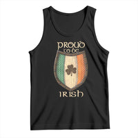 Proud To Be Irish Tank Top Celtic Shamrock Ireland Flag