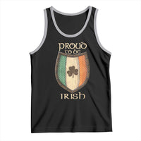 Proud To Be Irish Tank Top Celtic Shamrock Ireland Flag