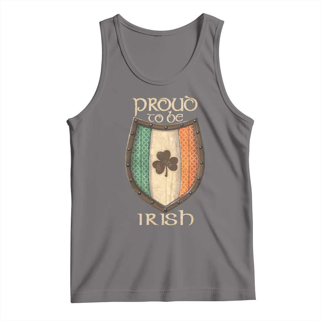 Proud To Be Irish Tank Top Celtic Shamrock Ireland Flag