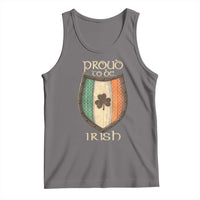 Proud To Be Irish Tank Top Celtic Shamrock Ireland Flag