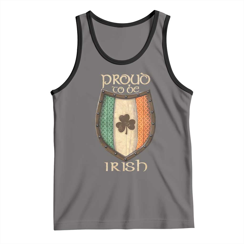 Proud To Be Irish Tank Top Celtic Shamrock Ireland Flag