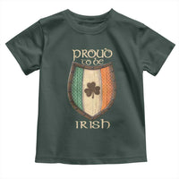Proud To Be Irish Toddler T Shirt Celtic Shamrock Ireland Flag