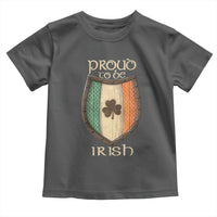 Proud To Be Irish Toddler T Shirt Celtic Shamrock Ireland Flag