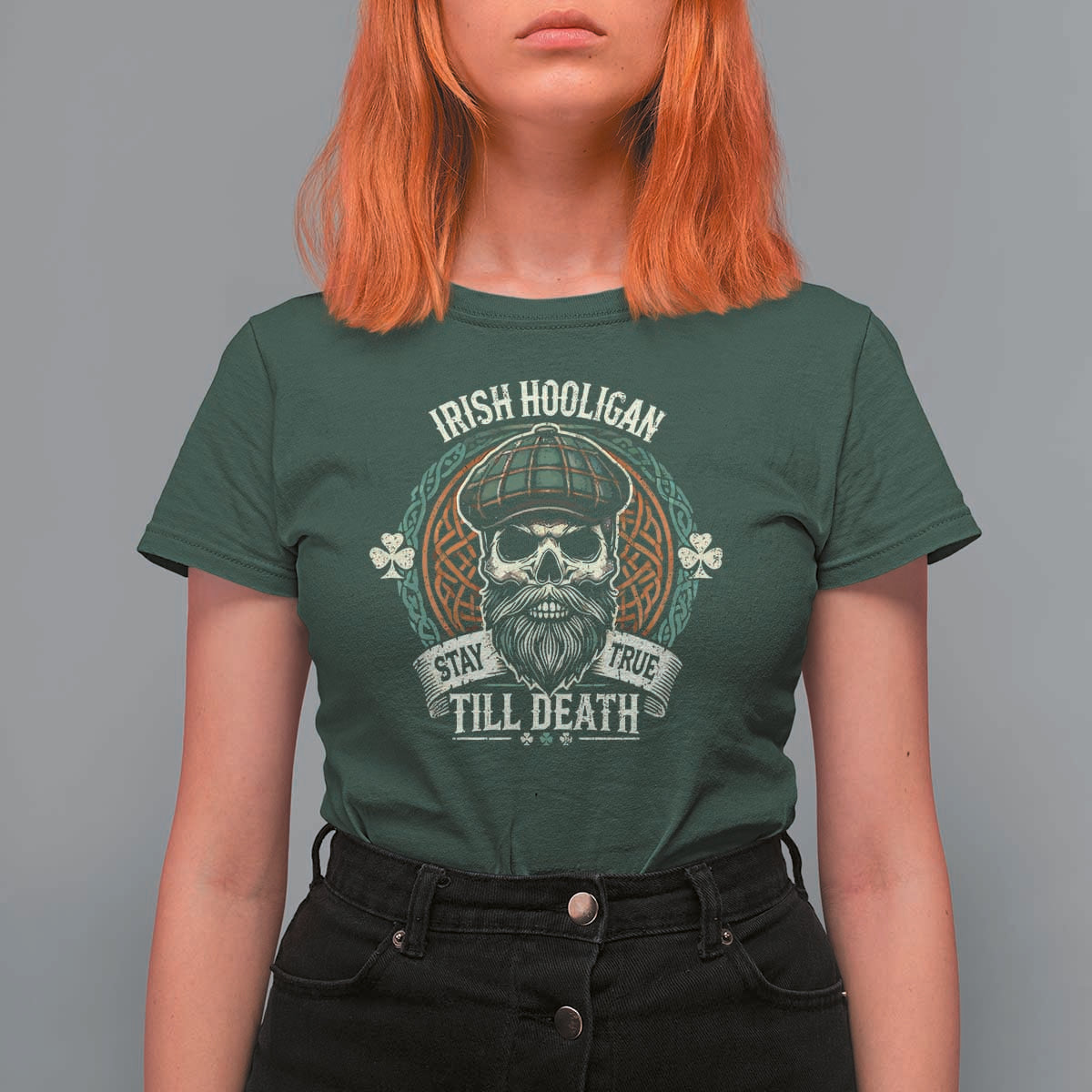 Irish Pride T Shirt For Women Irish Hooligan Stay True Till Death