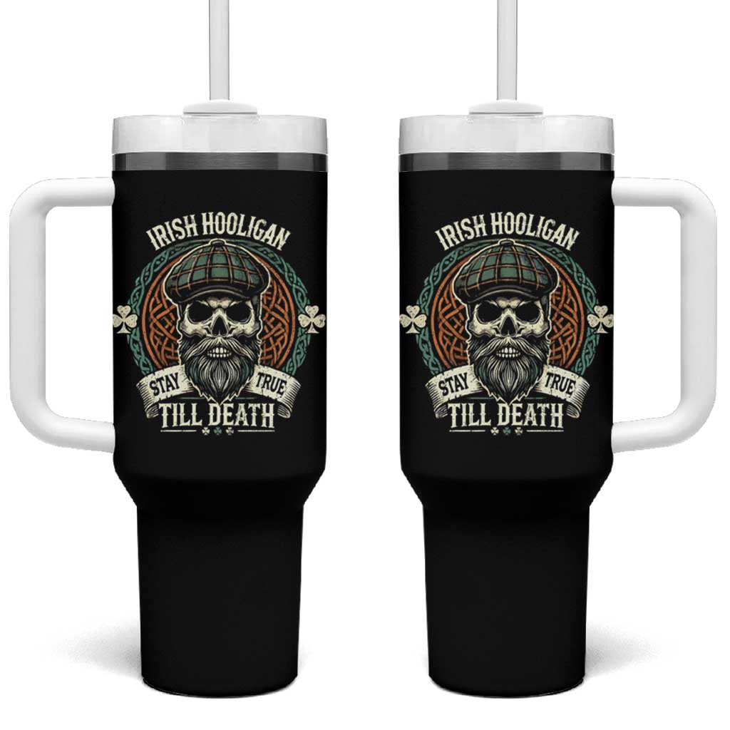 Irish Pride Tumbler With Handle Irish Hooligan Stay True Till Death