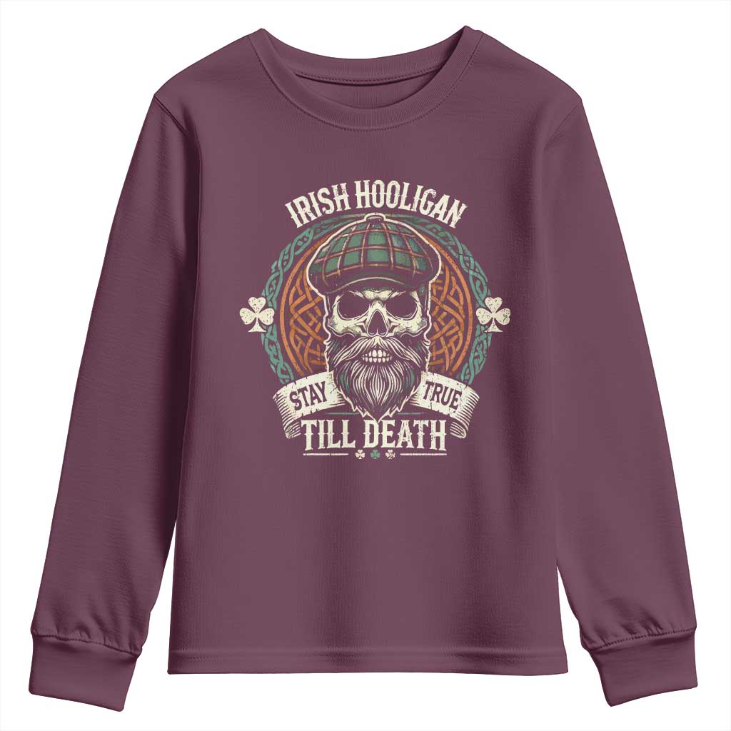 Irish Pride Youth Sweatshirt Irish Hooligan Stay True Till Death