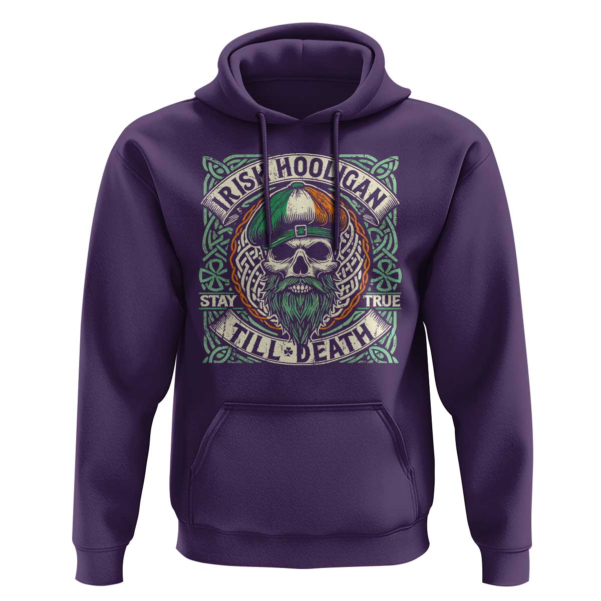 Irish Pride Hoodie Irish Hooligan Ireland Flag Skull
