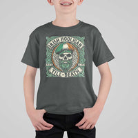 Irish Pride T Shirt For Kid Irish Hooligan Ireland Flag Skull