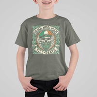 Irish Pride T Shirt For Kid Irish Hooligan Ireland Flag Skull