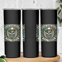 Irish Pride Skinny Tumbler Irish Hooligan Ireland Flag Skull