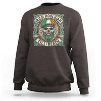 Irish Pride Sweatshirt Irish Hooligan Ireland Flag Skull