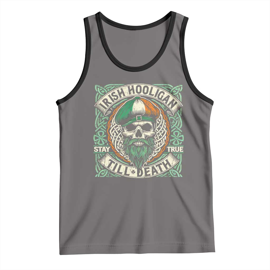 Irish Pride Tank Top Irish Hooligan Ireland Flag Skull