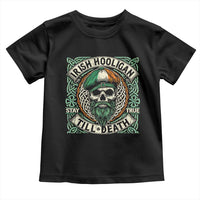 Irish Pride Toddler T Shirt Irish Hooligan Ireland Flag Skull