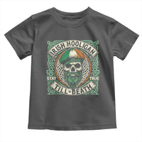 Irish Pride Toddler T Shirt Irish Hooligan Ireland Flag Skull