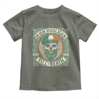Irish Pride Toddler T Shirt Irish Hooligan Ireland Flag Skull